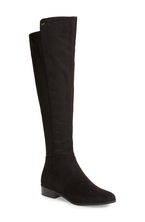 michael kors over the knee leather boots|bromley stretch boot.